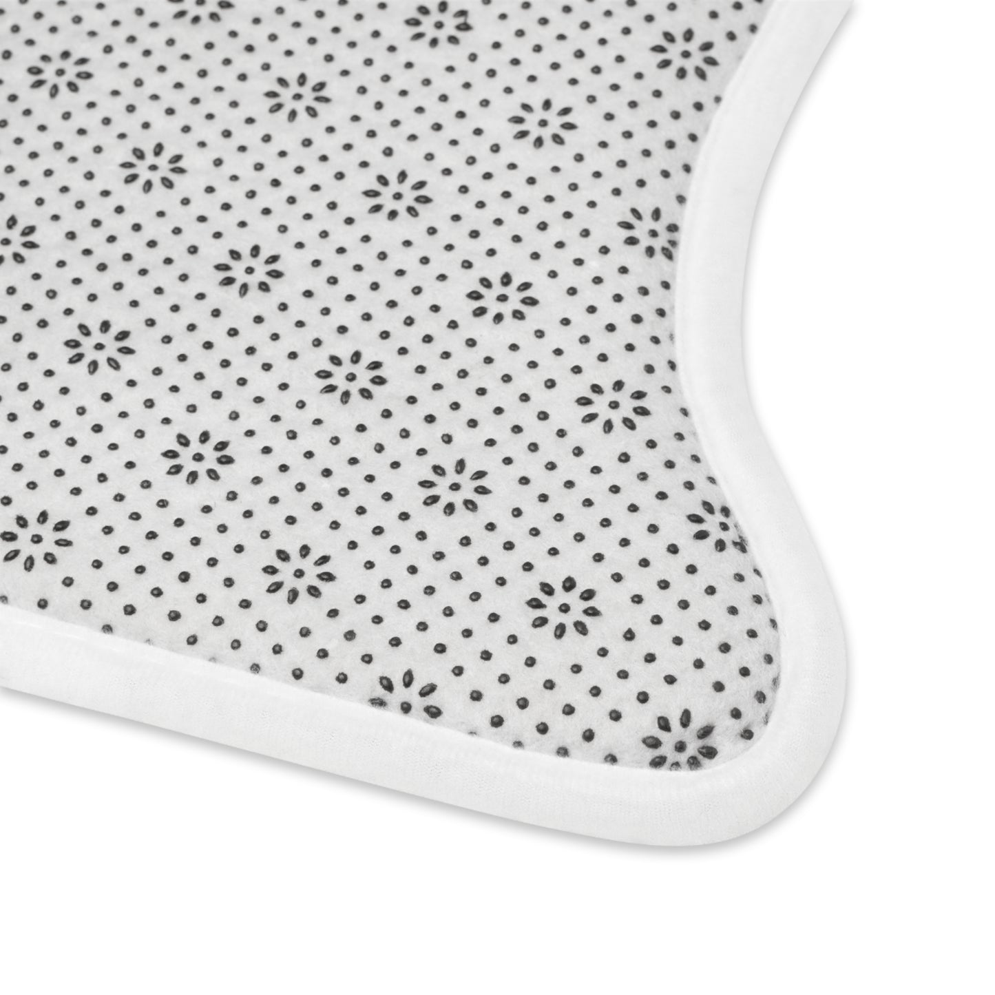 Pet Feeding Mat — Absorbent Bone-Shaped Placemat with 'PETS CLEEN' Logo