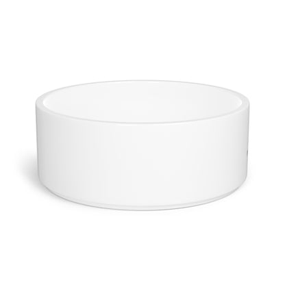 Ceramic Pet Bowl — Minimal White Bowl with Subtle 'P' Logo